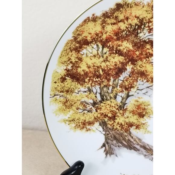 Avon 5th Fifth Anniversary Fine Porcelain 22k Gold Trim 8 1/2" Vintage - Picture 4 of 11